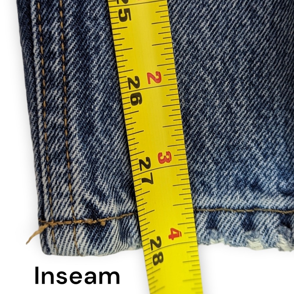BDG‎ Urban Outfitters Relaxed Straight Jeans Ripped Hi Rise Womens Sz 25 Grunge - Picture 6 of 8